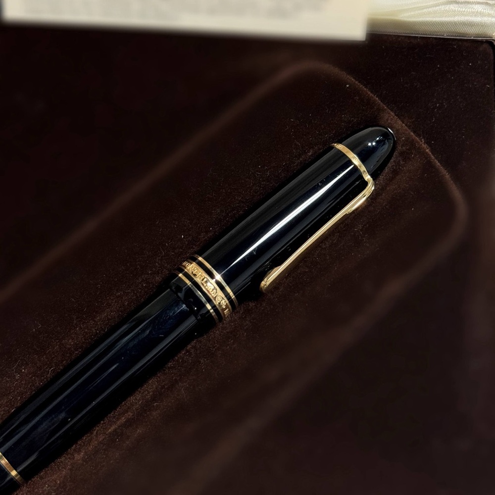 1980 Montblanc Meisterstuck 149 Fountain Pen Black Vintage, 14C 585,4810 Box - Picture 3 of 13